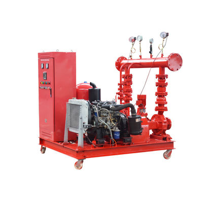 Système diesel de pompe à eau du feu de secours de paquet de pompe à incendie de 90HP 7.5KW