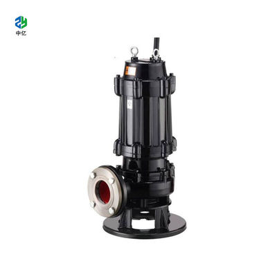 WQK Pompes d'égout submersibles Pompes d'eau domestiques submersibles avec coupeur Matériau d'impulsion en fonte ou en acier inoxydable
