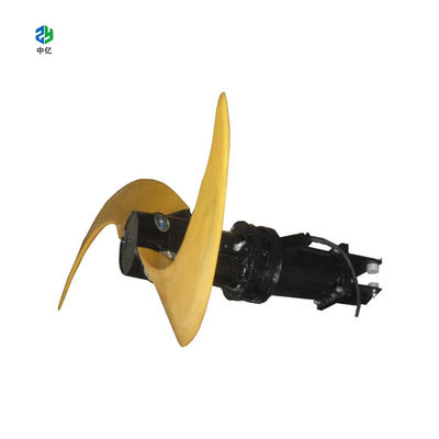 Eaux d'égout submersibles QDT4/4 électrique de mélangeurs de roue à aubes jaune de banane