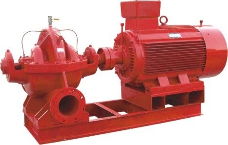 Pompe à eau centrifuge fendue horizontale à plusieurs étages intégrée du feu de pompe à incendie de cas