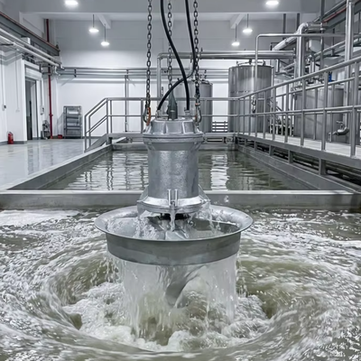 Bon prix Pompe mélangeuse submersible avec indice de protection IP68, source d'alimentation électrique, puissance nominale de 0,37 à 22 kW, adaptée aux applications industrielles en ligne